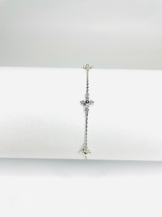 Pulsera Flor Moissanita