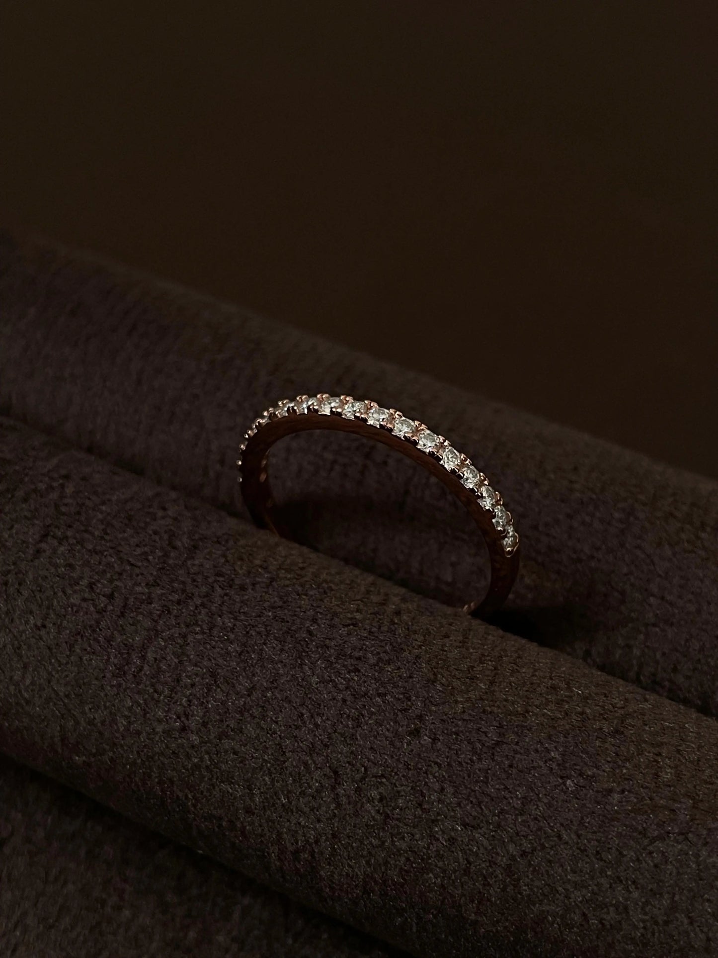 Anillo Aurora Rose Gold Moissanita