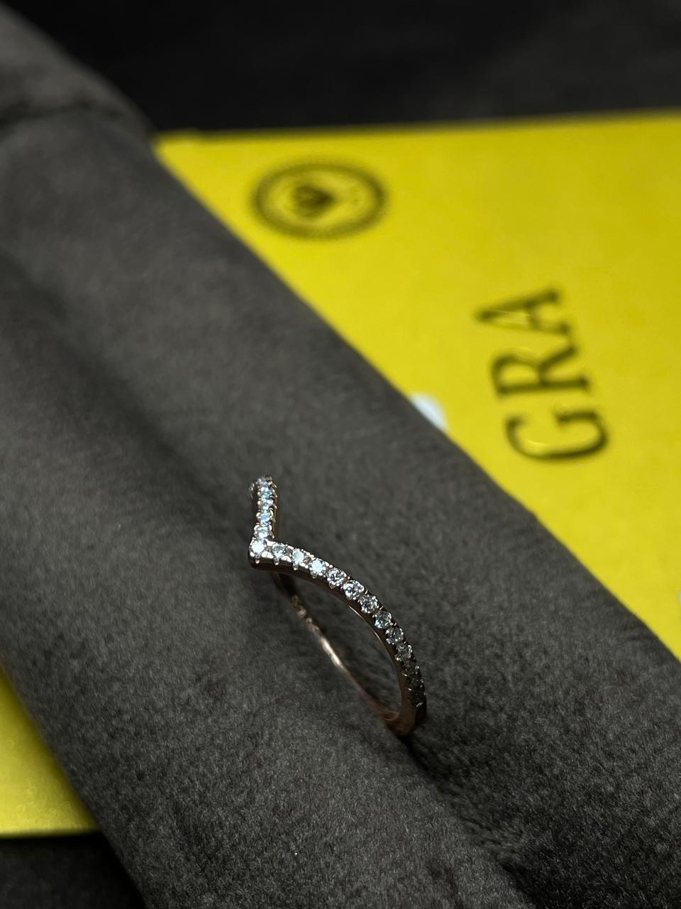 Anillo Vittoria Rose Gold Moissanita