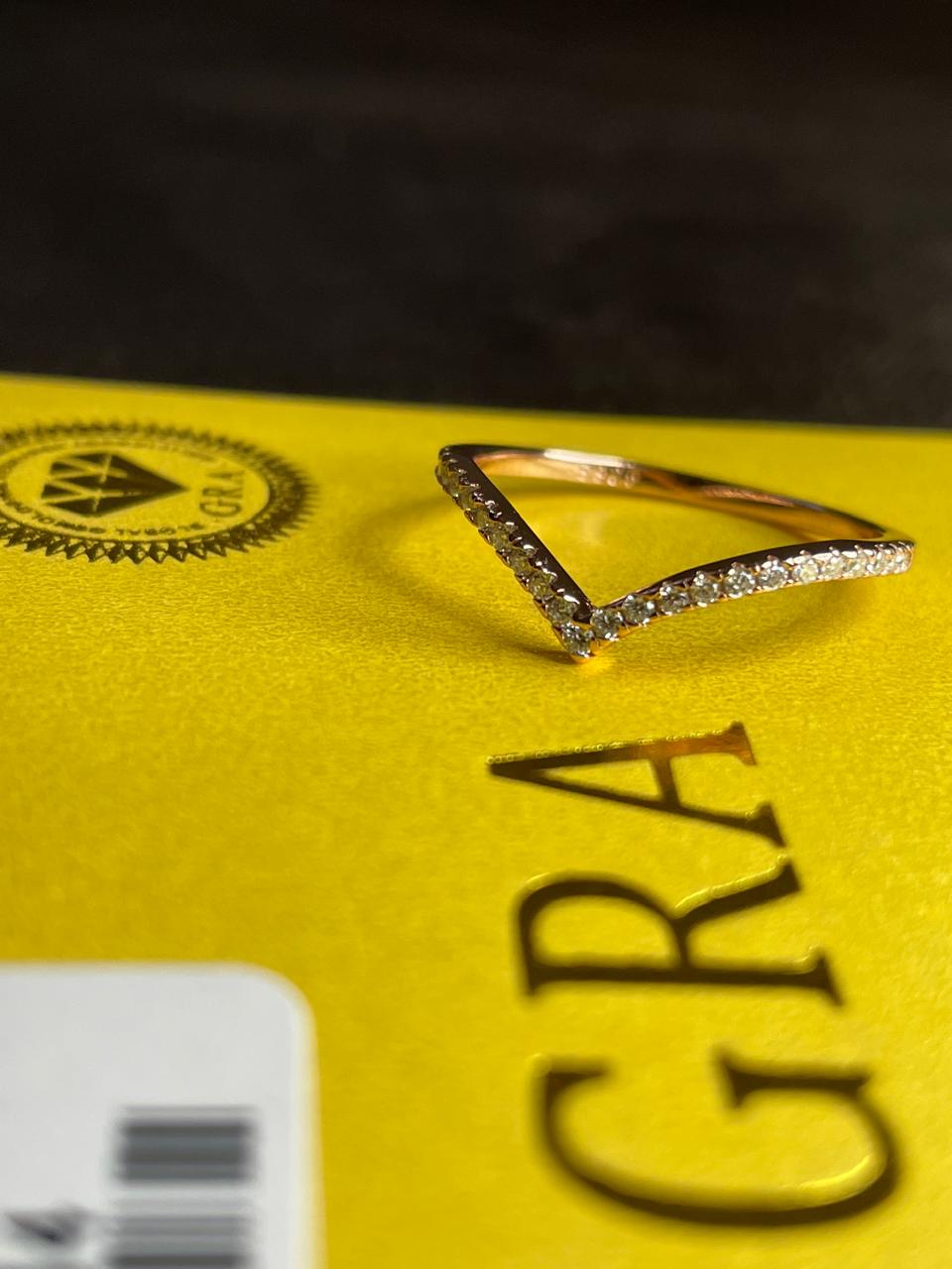 Anillo Vittoria Rose Gold Moissanita