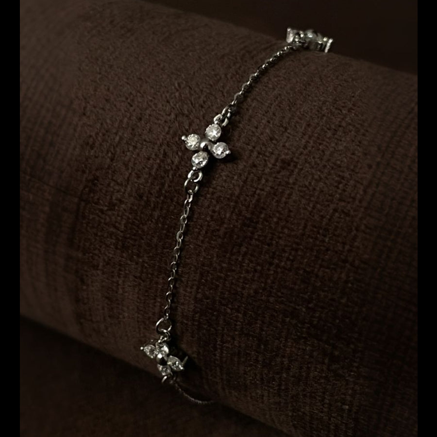 Pulsera Flor Moissanita