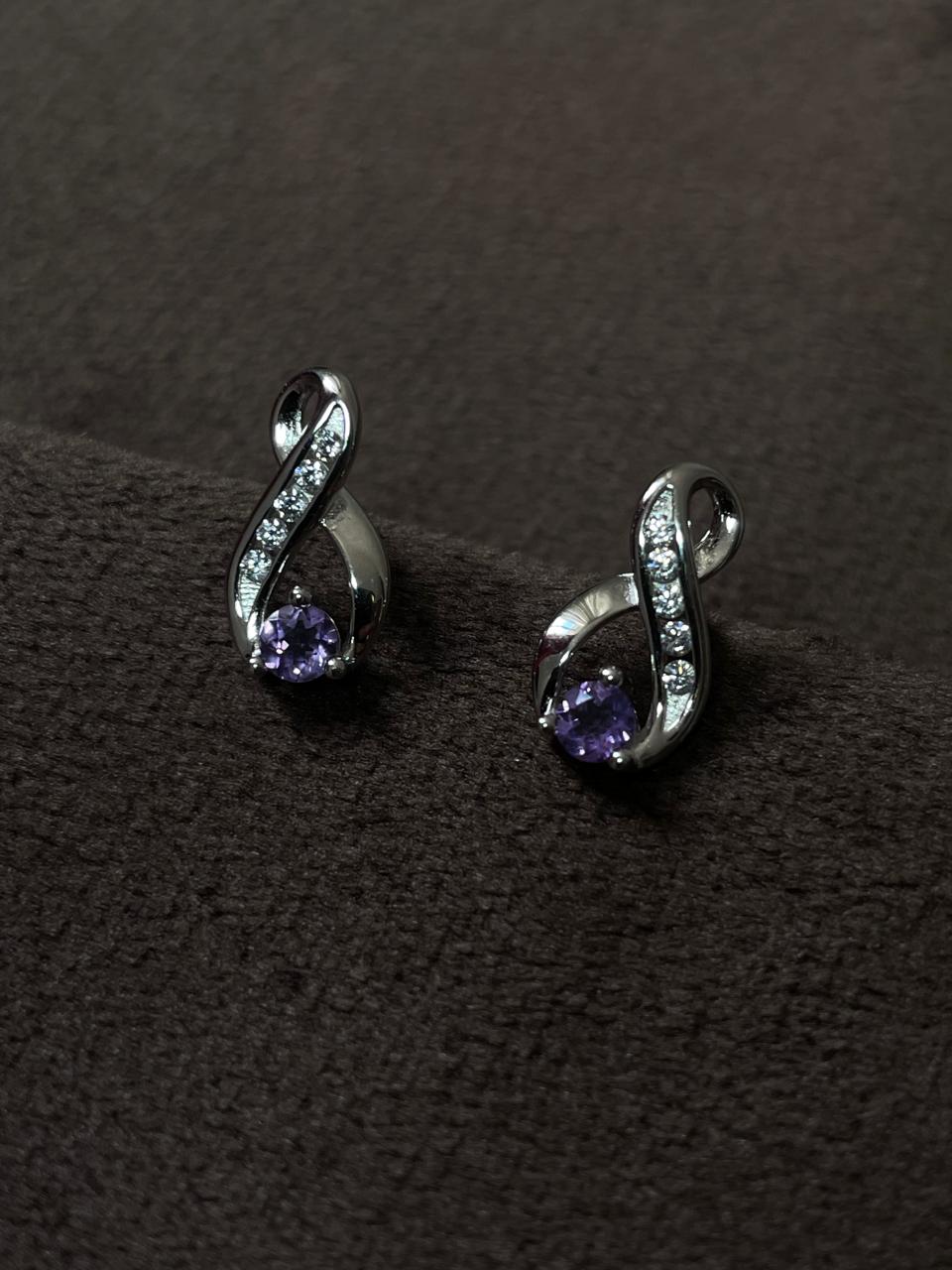 Aretes Infinite Amatista