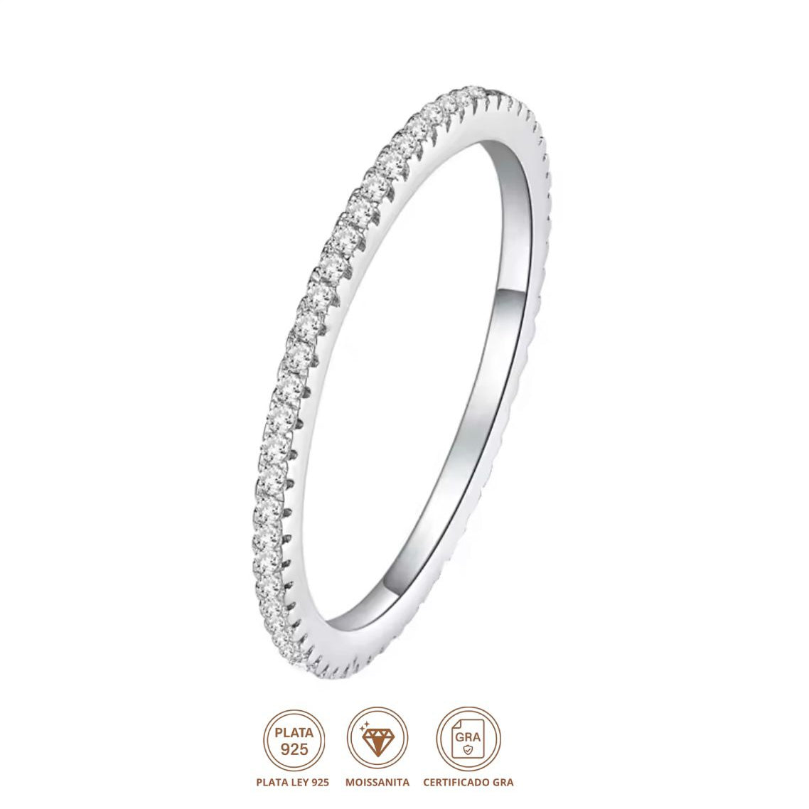 Anillo Glory Moissanita