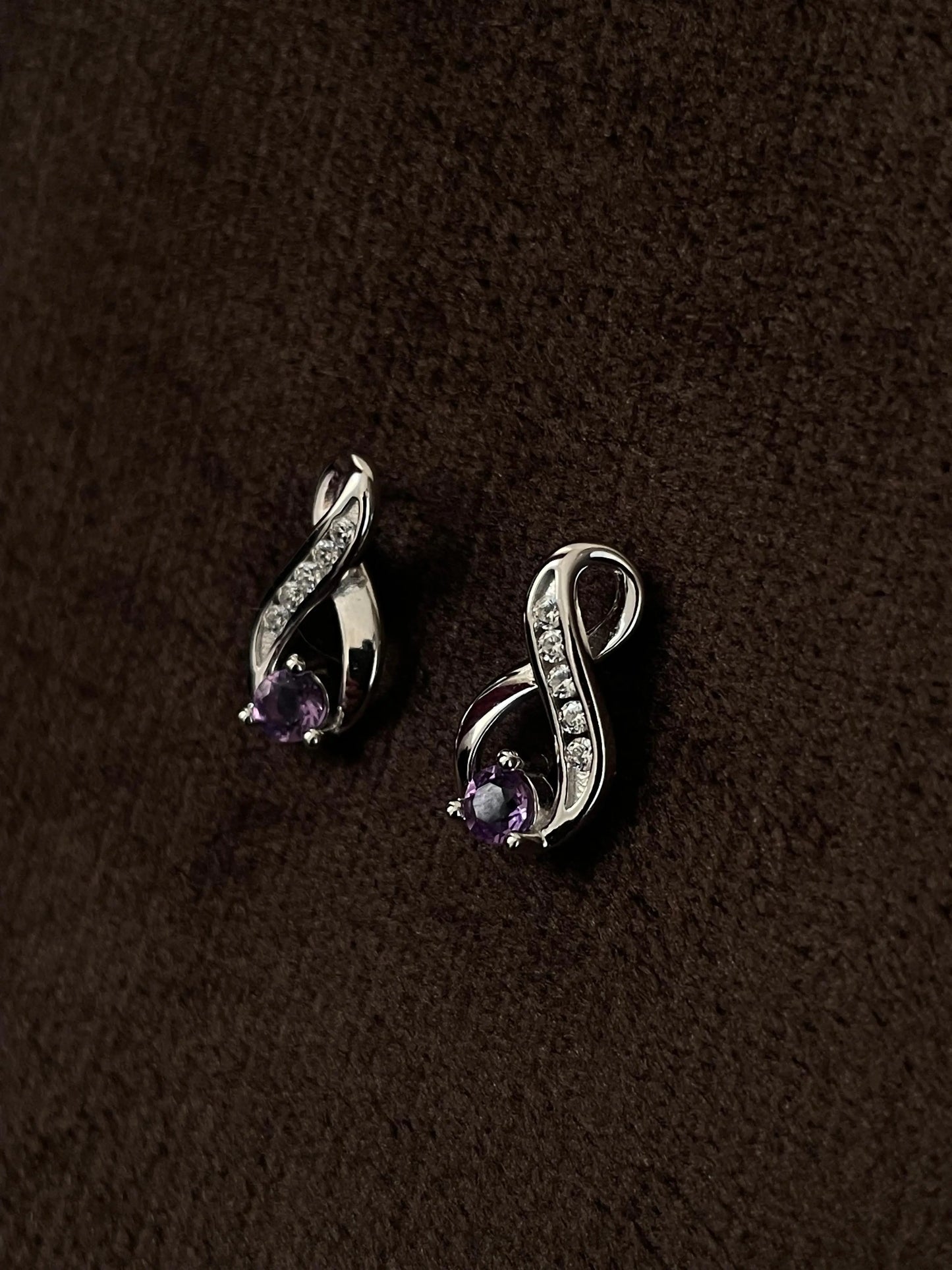 Aretes Infinite Amatista