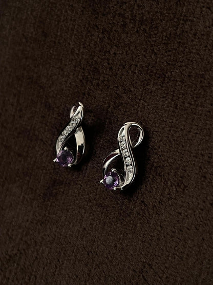 Aretes Infinite Amatista