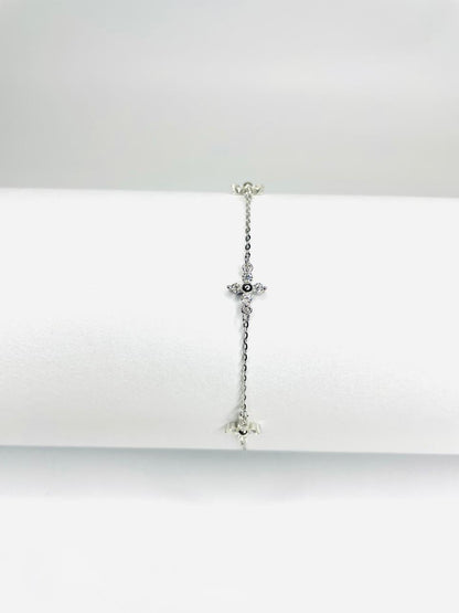 Pulsera Flor Moissanita