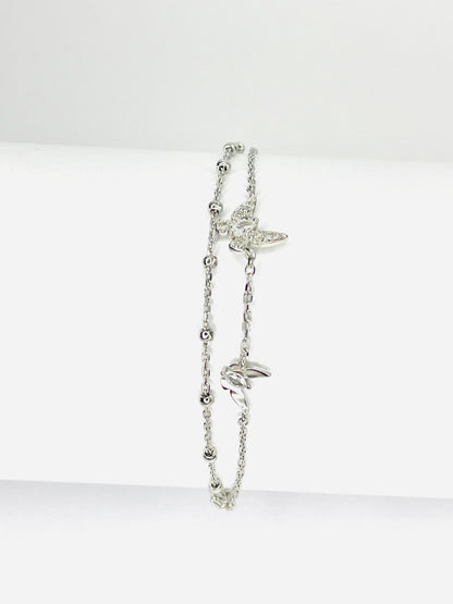 Pulsera Mariposa Doble Capa