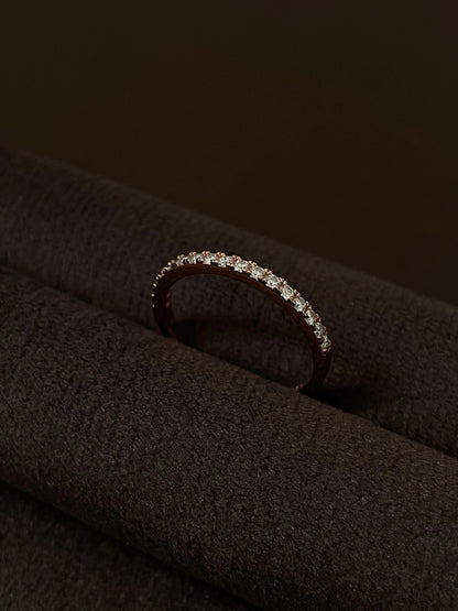 Anillo Aurora Rose Gold Moissanita