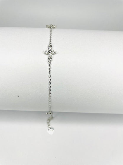 Pulsera Flor Moissanita