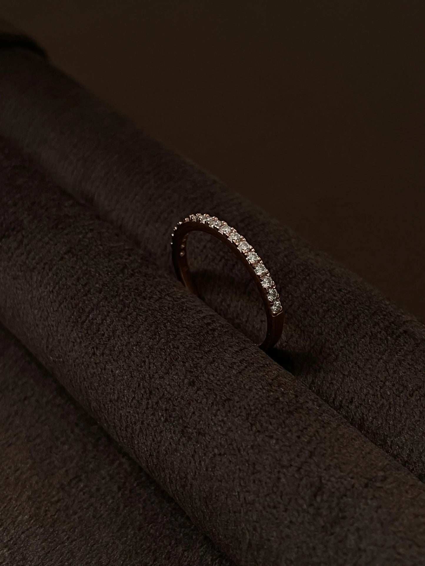 Anillo Aurora Rose Gold Moissanita