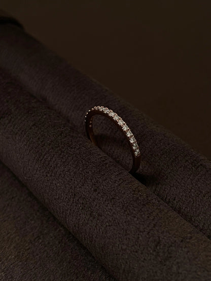 Anillo Aurora Rose Gold Moissanita