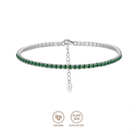 Pulsera Tenis verde