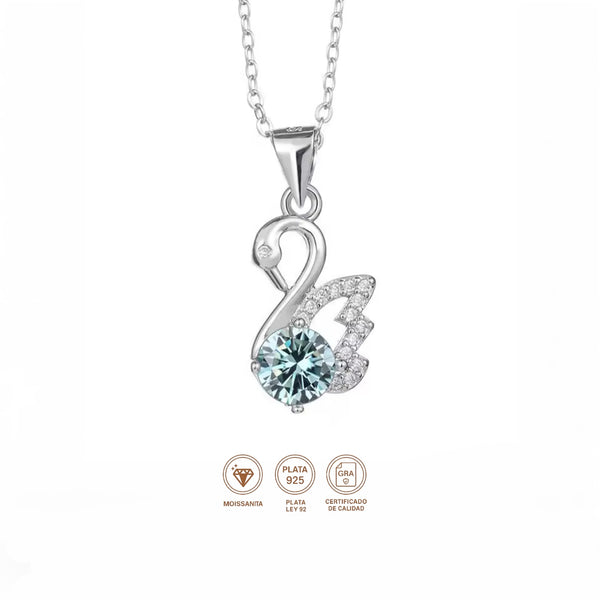 Collar Cisne Moissanita