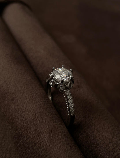 Anillo Imperium Moissanita
