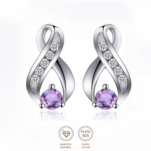 Aretes Infinite Amatista