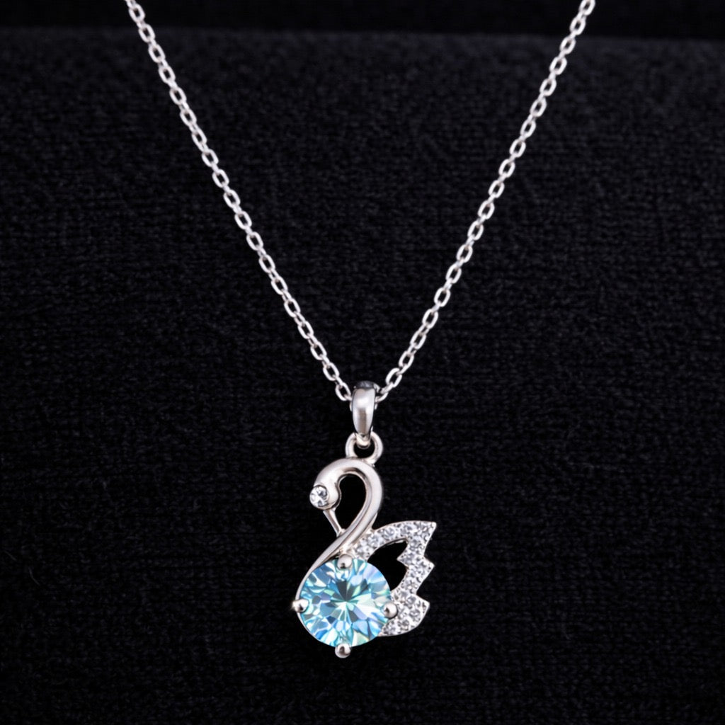 Collar Cisne Moissanita