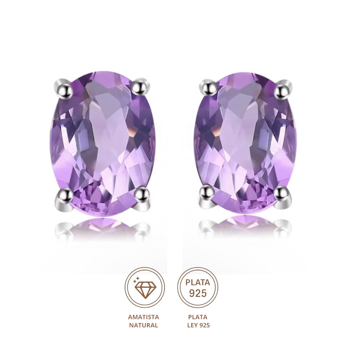 Aretes Marquise Amatista