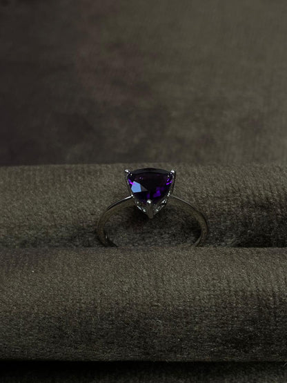 Anillo Trillion Amatista
