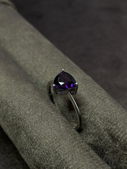 Anillo Trillion Amatista