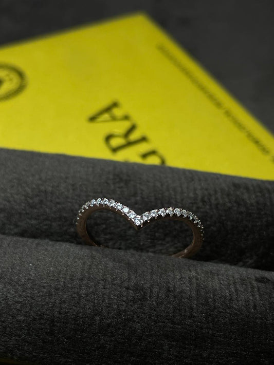 Anillo Vittoria Rose Gold Moissanita