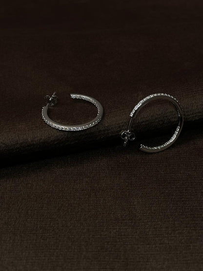 Aretes Lirio Moissanita