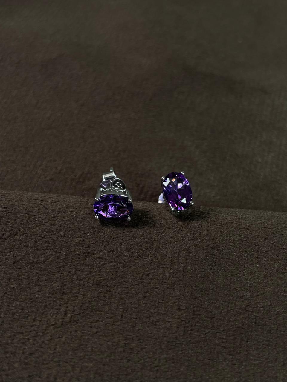 Aretes Marquise Amatista