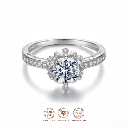 Anillo Imperium Moissanita