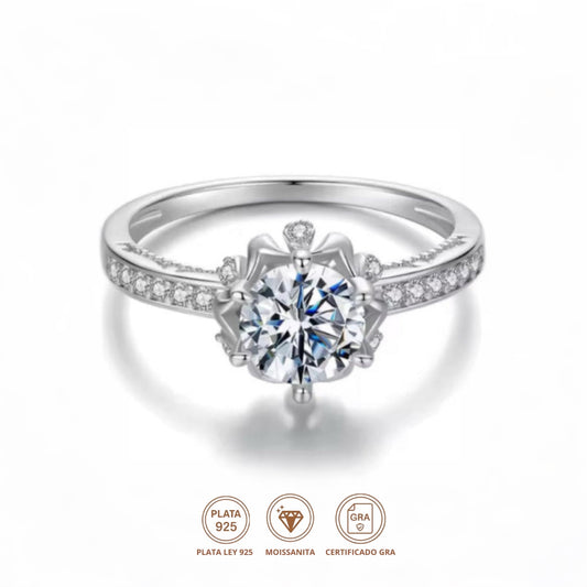 Anillo Imperium Moissanita