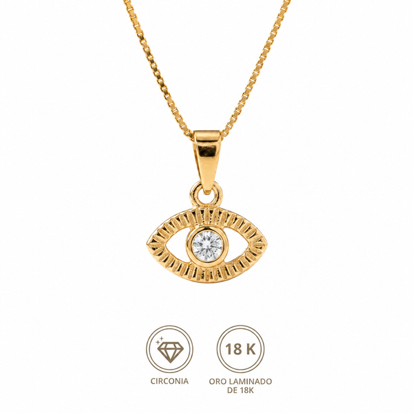 Collar ojo cristal