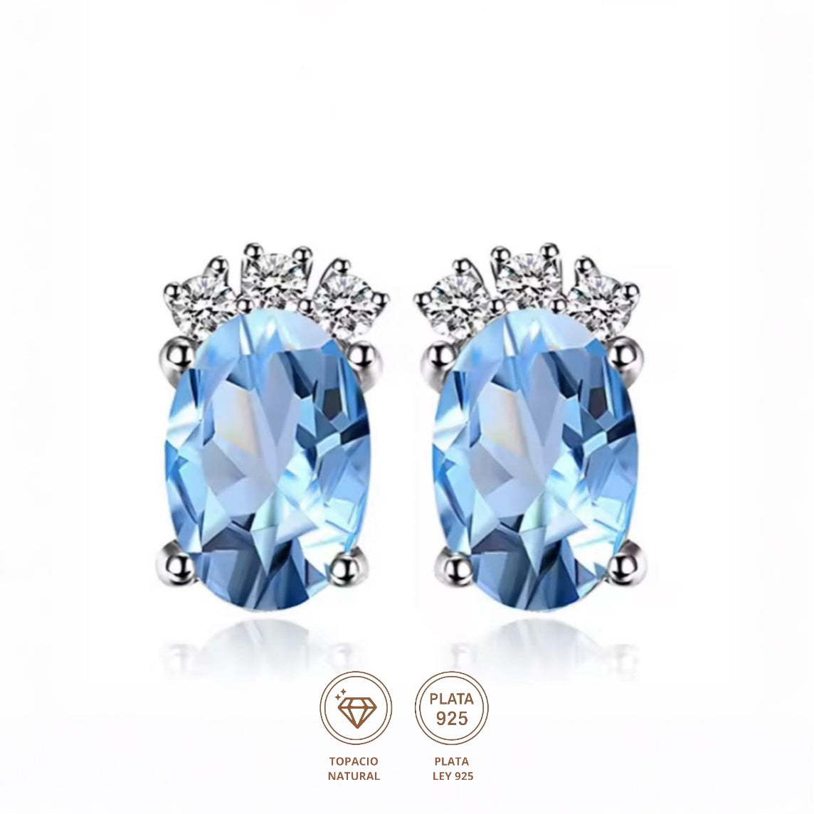 Aretes Ovoid Topacio