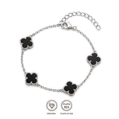 Pulsera Trebol Negro