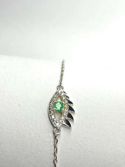 Pulsera Esmeralda Natural