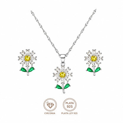 Conjunto flor margarita