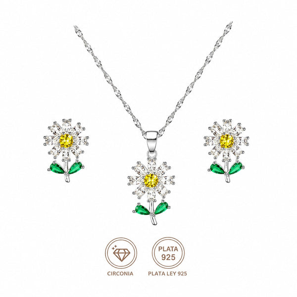 Conjunto flor margarita