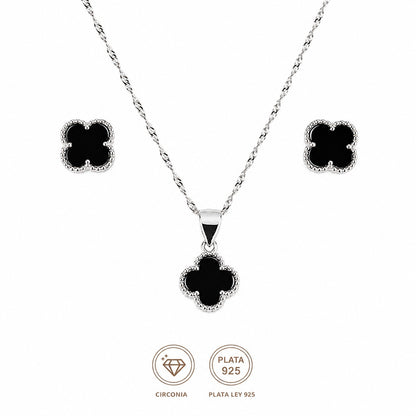 Conjunto trebol negro