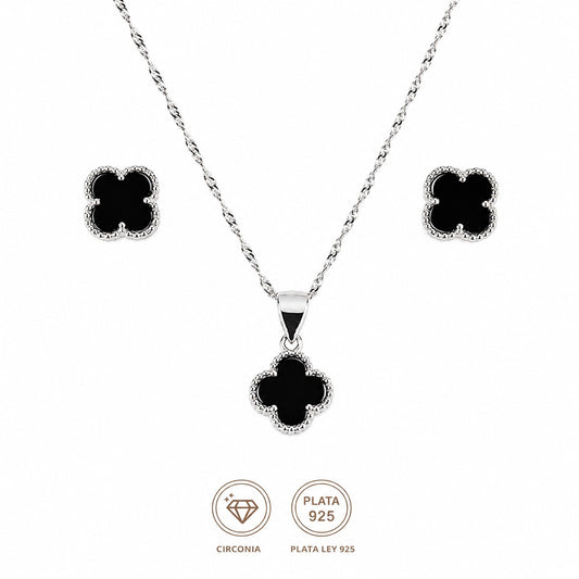 Conjunto trebol negro