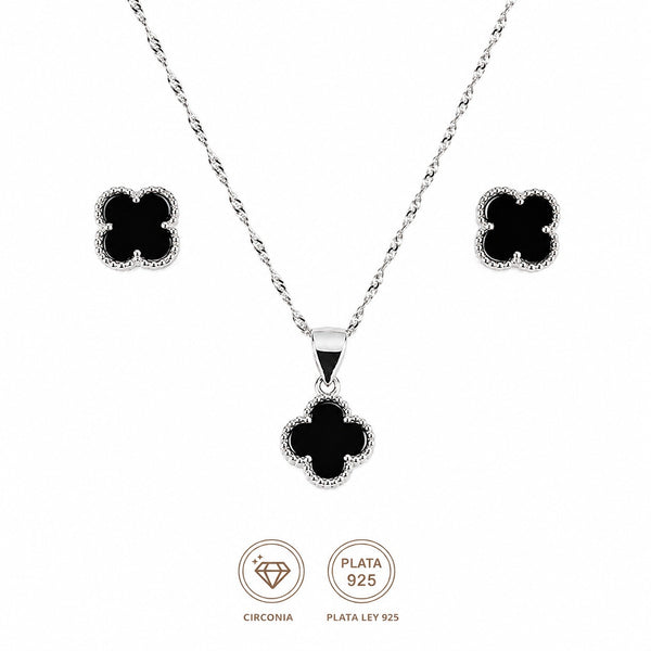 Conjunto trebol negro