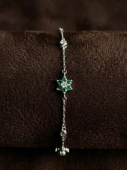 Pulsera Flor Esmeralda