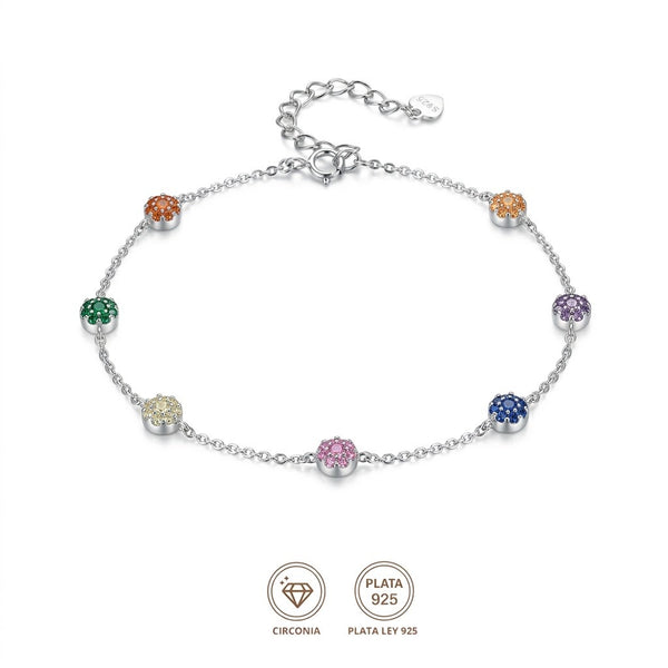 Pulsera Arcoíris Floral