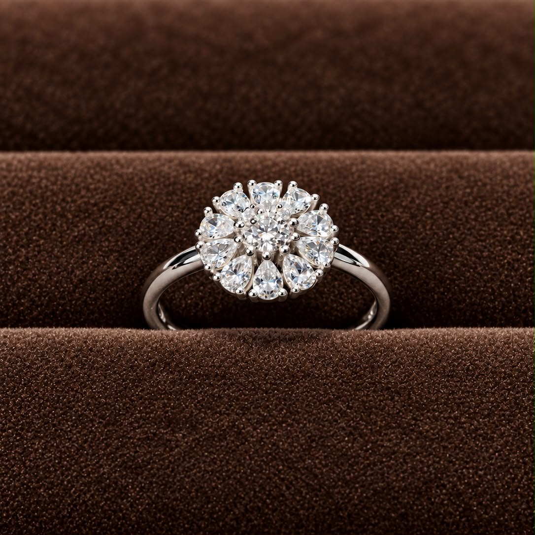 Anillo Flor Cristal