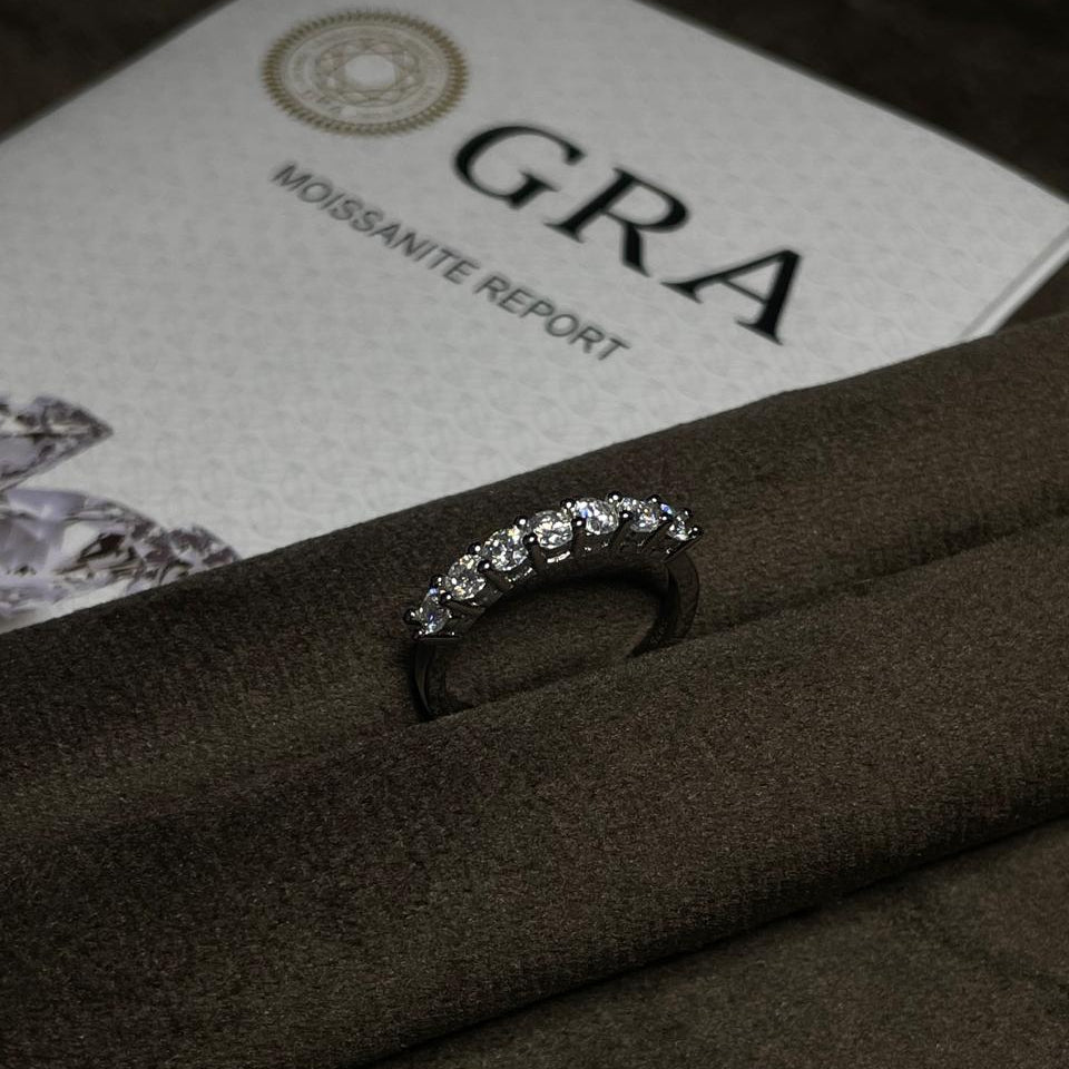 Anillo Eternity Moissanita