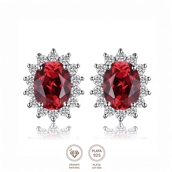 Aretes Princesse Granate